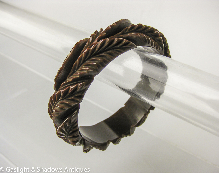 Carved bakelite bracelet sales